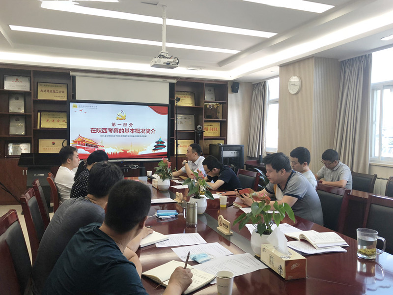 “奮力譜寫新時(shí)代、追趕超越新篇章”——公司第四黨支部學(xué)習(xí)貫徹落實(shí)“習(xí)近平總書記來陜考察重要講話精神”  